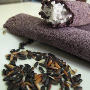 Assamese snacks- Black rice coconut pitha- ( pack of 20)
